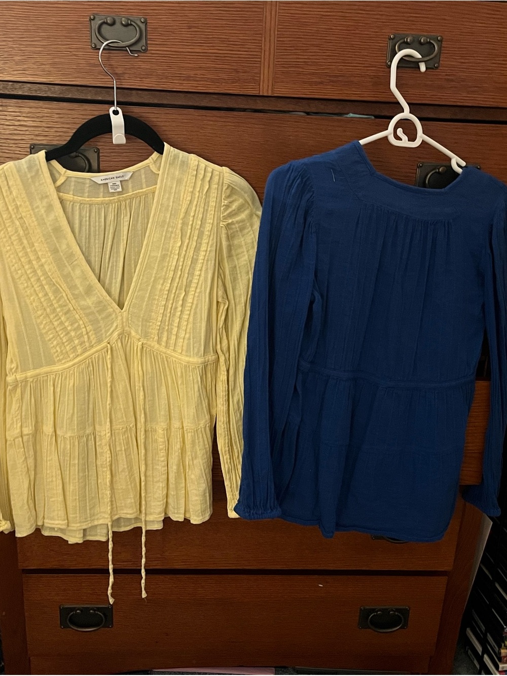 TWO American Eagle Babydoll Tops